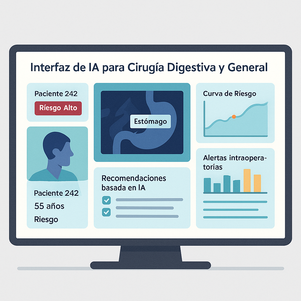 Interfaz quirúrgica con IA para Cirugía Digestiva